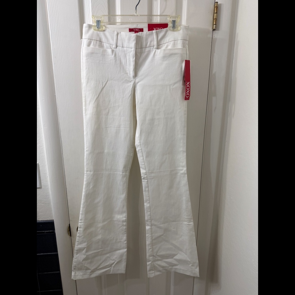 New with Tags - White Flare Pants by XOXO. Bootcut smooth fit. Size 5-6